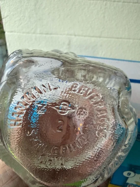 Vintage Glass Cat Bottle Figural Kitty Jar Clear Pressed Glass 1970s Farmhouse - Picture 6 of 6